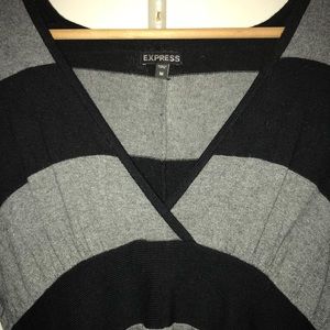 Black and grey striped dress from Express